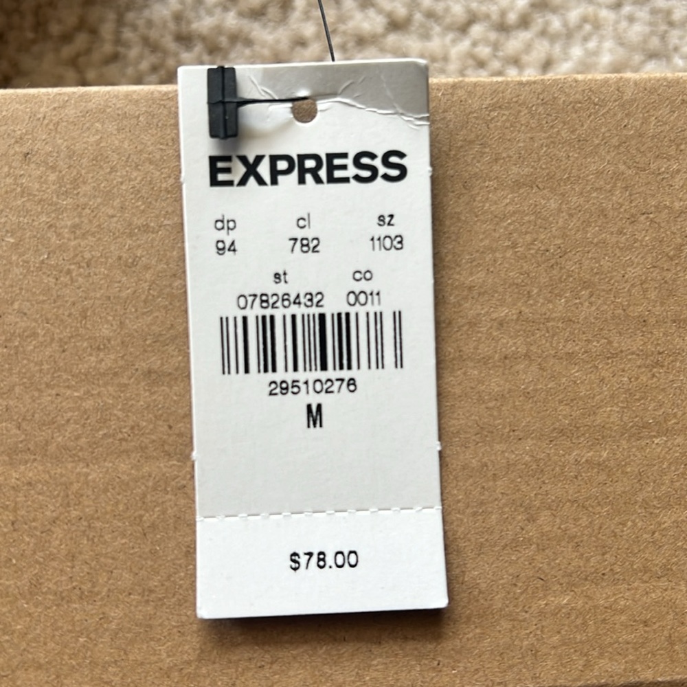 Express brand short, ruffled, animal print sleeveless dress. Size Medium. - Picture 4 of 4